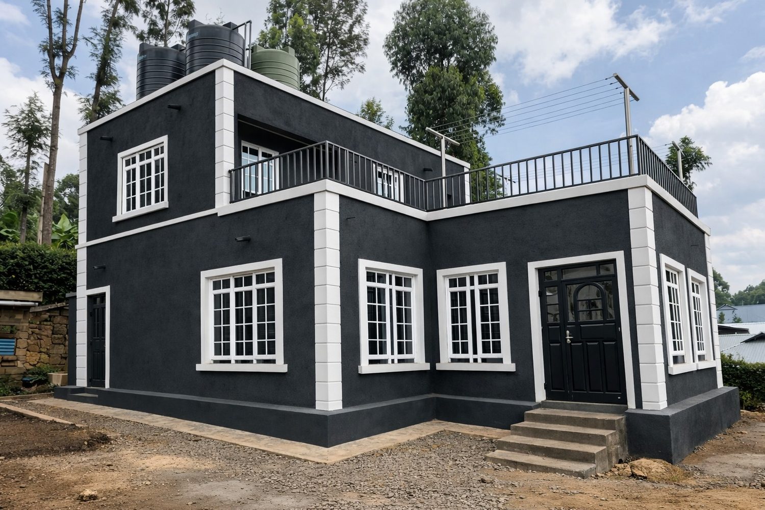 Completed residential home